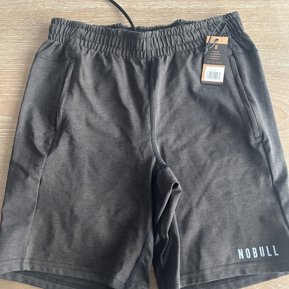 NOBULL Black Athletic Shorts with Elastic Waistband